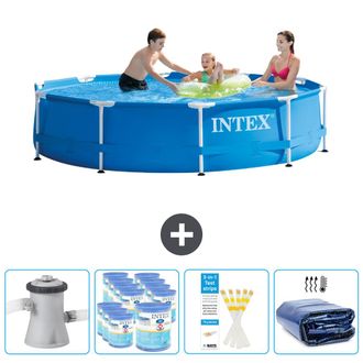 Intex Piscina Con Estructura Redonda - 305x76 Cm - 7-piezas Scb86