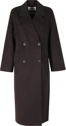 IVY OAK Clara Coat - Dames - Mantel - Bruin - XS - Wol - Jassen
