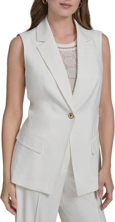 Halston Heritage Notch Pocket Vest Top
