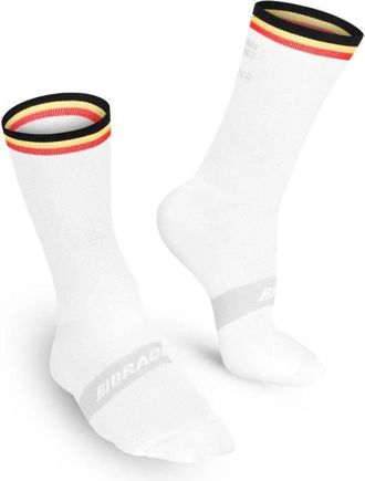 Bioracer Belgium Sock Knitted Velosocken - Unisex | wei&szlig;