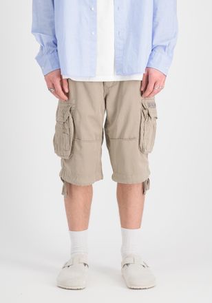 Alpha Industries Shorts ALPHA INDUSTRIES Jet Short, Herren, Gr. 30, Normalgr&ouml;ssen, beige (vintage sand), Obermaterial: 100% Baumwolle, Hosen Shorts