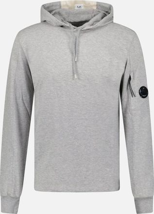 C.P. Company Mens CP Company Hooded Lens Light Fleece Sweatshirt Grey - Size: 40