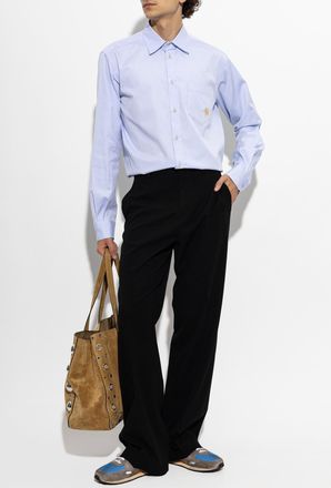 Valentino Garavani Shirt With Pocket, Mens, Blue