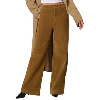 Joe's Mia Wide Leg Corduroys Jeans In Bronze Brown