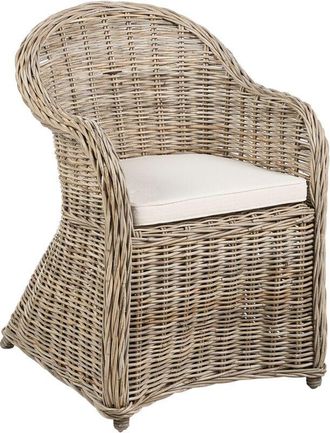 Beliani Garden Armchair SUSUA II Rattan Natural