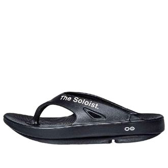 Oofos x Takahiromiyashita The Soloist Listen to The Soloist Flip-Flop Black SOF-0016SS23