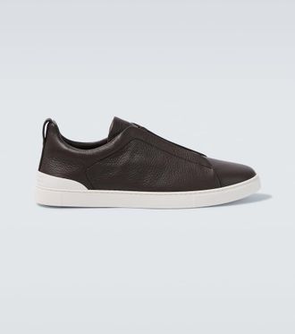 Ermenegildo Zegna Triple Stitch leather sneakers