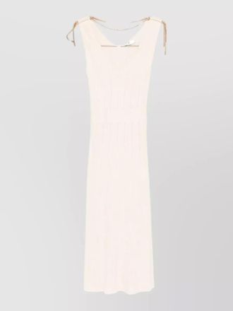Elisabetta Franchi knit midi dress a line skirt