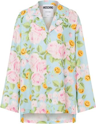 Moschino Camicia con stampa - Blu