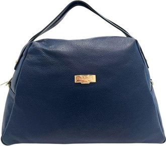 Baldinini Blue Cowhide Clutch Womens Bag
