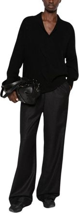 Pennyblack Fanale Jumper - Dames - V-hals truien - Zwart - L - Katoen - Truien & Vesten