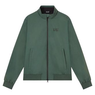 Emporio Armani Light Jackets, male, Green, Size: XL ASV Core Identity Nylon Jacket