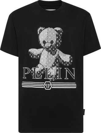 Philipp Plein Teddy Bear cotton T-shirt - men - Cotton - XXXL - Black