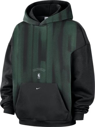 Nike Mens Milwaukee Bucks Standard Issue Therma-FIT Fleece Basketball Hoodie in Black | IQ1511-010