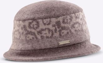 Casual Looks Ballonm&uuml;tze CASUAL LOOKS, Damen, beige (beige, gemustert), Wolle, M&uuml;tzen Ballonm&uuml;tze