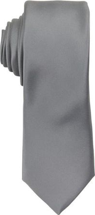 Brooklyn Brigade Mens Solid Satin Tie in Slate at Nordstrom