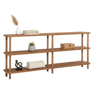Dmora Estanter&iacute;a Fulgence, Librer&iacute;a 3 Estantes, Instalaci&oacute;n Al Suelo, Estructura Roble, 180x35x75h Cm Marr&oacute;n Roble