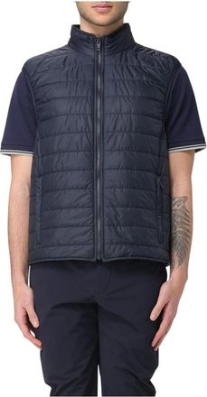 Fay Stijlvolle Jas - Heren - Bodywarmers - Blauw - 2XL - Katoen - Jassen
