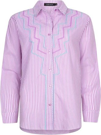 Ydence Ydence, Dames, Blouses & Shirts, Paars, Maat: XS