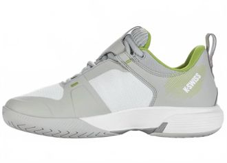 K-Swiss Womens Ultrashot Team Tennis Shoe In Gray Violet/white/lime Green