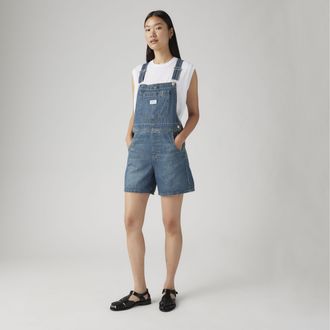 Levi's Utility Lightweight Shortalls - Womens - 2XS - Blue