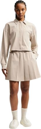 Nike 24.7 PerfectStretch Cropped Long-Sleeve Top - Dames - Sport - Beige - Maat: S Taf