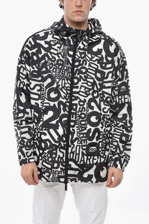 Dsquared2 Nylon Windbreaker with Monogram Motif Dsquared2
