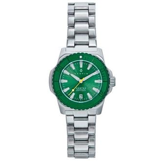 Nautis Cortez Automatic Bracelet Watch w/Date in Green at Nordstrom