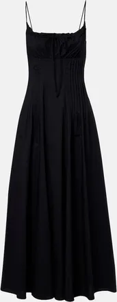 Staud Margi cotton poplin midi dress