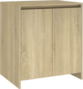 vidaXL Vidaxl - Aparador De Madera Contrachapada Roble Sonoma 70x41x75 Cm