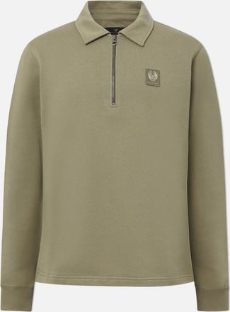 Belstaff Mens CURATOR COLLAR POLO - Green - Size: 42