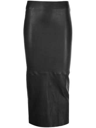 SPRWMN leather pencil skirt - women - Leather - M - Black