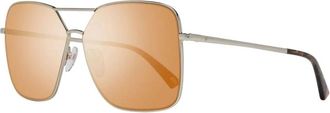 Web Eyewear Sunglasses, female, Yellow, Size: ONE SIZE Metal Frame Sunglasses