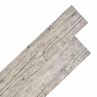 vidaXL Tableros De Suelo 18 Pcs Gris 5,26 M&sup2; Pvc Vidaxl