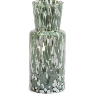 Kosta Boda Meadow Summer Tall Vase in Clear/Green at Nordstrom