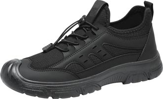 Generic Mens Trainers for Sport Air Mesh Slip On Walking Shoe Lightweight and Breathable Arch Support Road Running Athletic Non-Slip Outdoor Flat Shoes Joggin