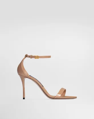 Dolce & Gabbana Sandalo - Woman Sandals And Wedges Beige Leather 35.5