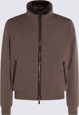 Moorer Brown Wool Bellati Casual Jacket