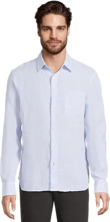 Faherty Laguna Shirt Mens Summer Classic Stripe 100% Linen Button-Up JDM2369