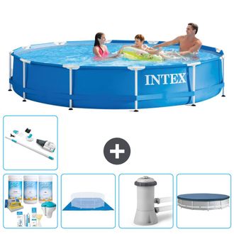 Intex Piscina Con Estructura Redonda - 366x76 Cm - 7-piezas S20433