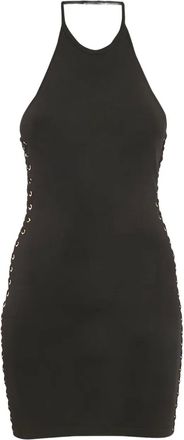 Balmain Abito corto con scollo allamericana - Nero