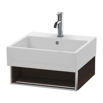 Duravit Mueble De Pared Duravit Vero Air 48,4 X 43,1 Cm, 1 Compartimento Abierto, Para Vero Air 235050, Color (frente/cuerpo): Nogal Cepillado Chapa De Madera