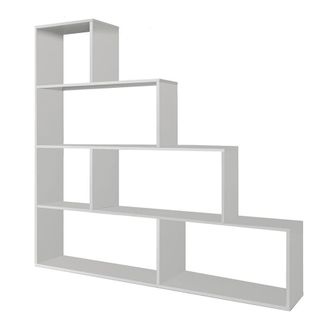 Calicosy Klum 6-Compartment Staircase Shelf - H145 Cm in White