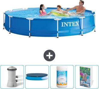 Intex Piscina Con Estructura Redonda - 366x76 Cm - 7-piezas Scb100