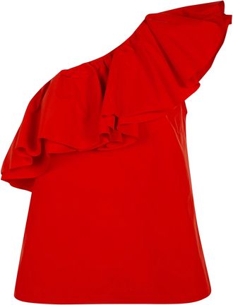 Essentiel Jillian Asymmetric Ruffle Top