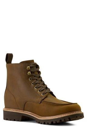 Ariat Split Rock Moc Toe Western Boot in Distressed Dark Wheat at Nordstrom, Size 10.5