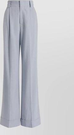 Alberta Ferretti high waist pleated trousers belt loops