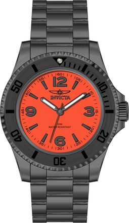 Invicta Specialty 69719 Herenhorloge - Quartz Uurwerk - Roestvrij Staal met Rode Wijzerplaat - 40 mm