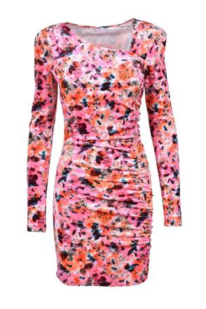 Patrizia Pepe Stretch Velvet Dress Multicolor - Multicolor