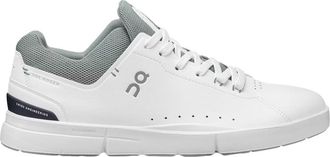 On Womens The Roger Advantage Sneakers, White/Eucalyptus-white, 12.5